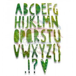 Fustella Sizzix Thinlits Paper Cuts Alphabet by Pete Hughes