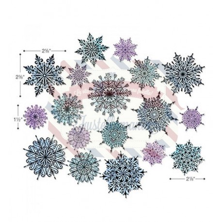 Fustella Sizzix Framelits Swirly Snowflakes by Tim Holtz