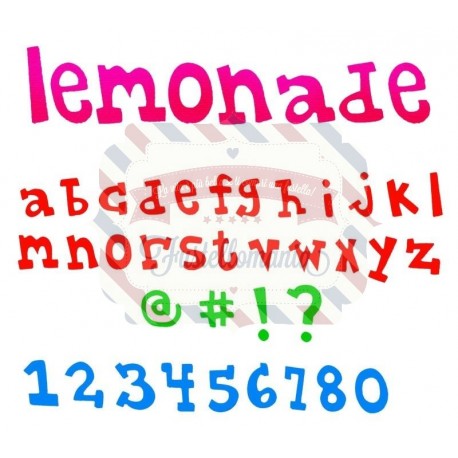 Fustella Sizzix BIGz XL Lemonade Alphabet lowercase