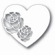Fustella metallica Tutti Designs Two Rose Heart