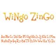 Fustella Sizzix Decorative Strip alfabeto Wingo Zingo