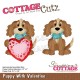 Fustella metallica Cottage Cutz Puppy With Valentine