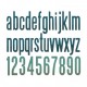 Fustella Sizzix Thinlits Alfabeto set 96pk alphanumeric classic lower