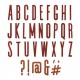 Fustella Sizzix Thinlits Alfabeto set 65pk alphanumeric classic upper