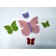 Fustella M Tris di farfalle bordi lisci