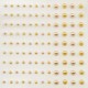 Mezze perline adesive 3-5 mm 108 pezzi oro e argento