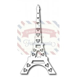Fustella metallica Torre Eiffel con cuori