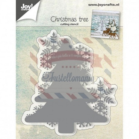 Fustella metallica Joy! Crafts Christmas tree with snowflakes