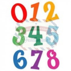 Fustella Sizzix Fun Serif Set numeri