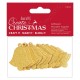 GLITTERED WOODEN TOPPERS (12PCS) - CREATE CHRISTMAS - BELLS