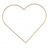 Cornice di metallo a forma di cuore colore oro 32 cm