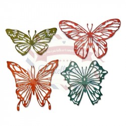 Fustella Sizzix Thinlits Scribble butterflies