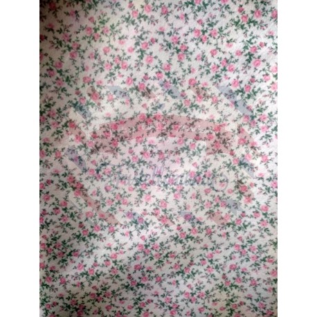 Pannolenci stampato 1mm Fiori rosa 50x80 cm