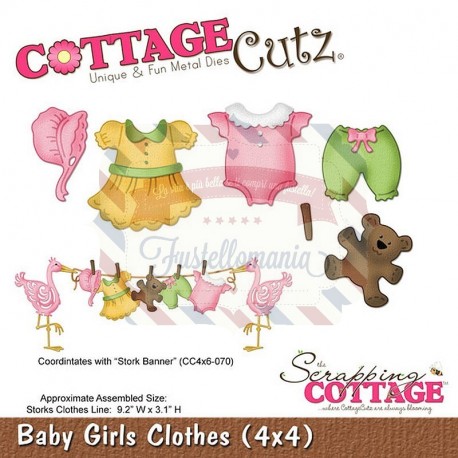 Fustella metallica Cottage Cutz Baby girls clothes