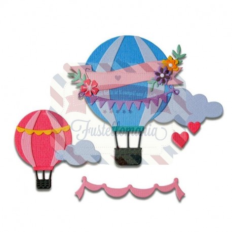 Fustella Sizzix Thinlits Hot Air Balloon by Olivia Rose