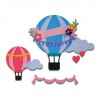 Fustella Sizzix Thinlits Hot Air Balloon by Olivia Rose