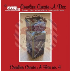 Fustella metallica Crealies Create a box Scatola caramella