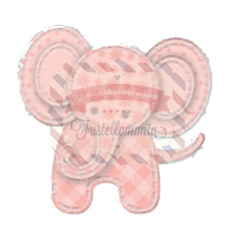 Fustella metallica Elefante patchwork