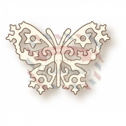 Fustella metallica Little Frosted Butterfly