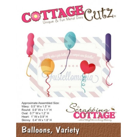 Fustella metallica Cottage Cutz Balloons Variety