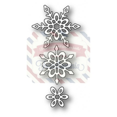 Fustella metallica PoppyStamps Madeleine Snowflakes