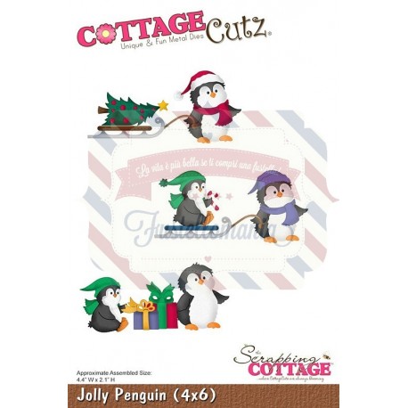 Fustella metallica Cottage Cutz Jolly Penguin