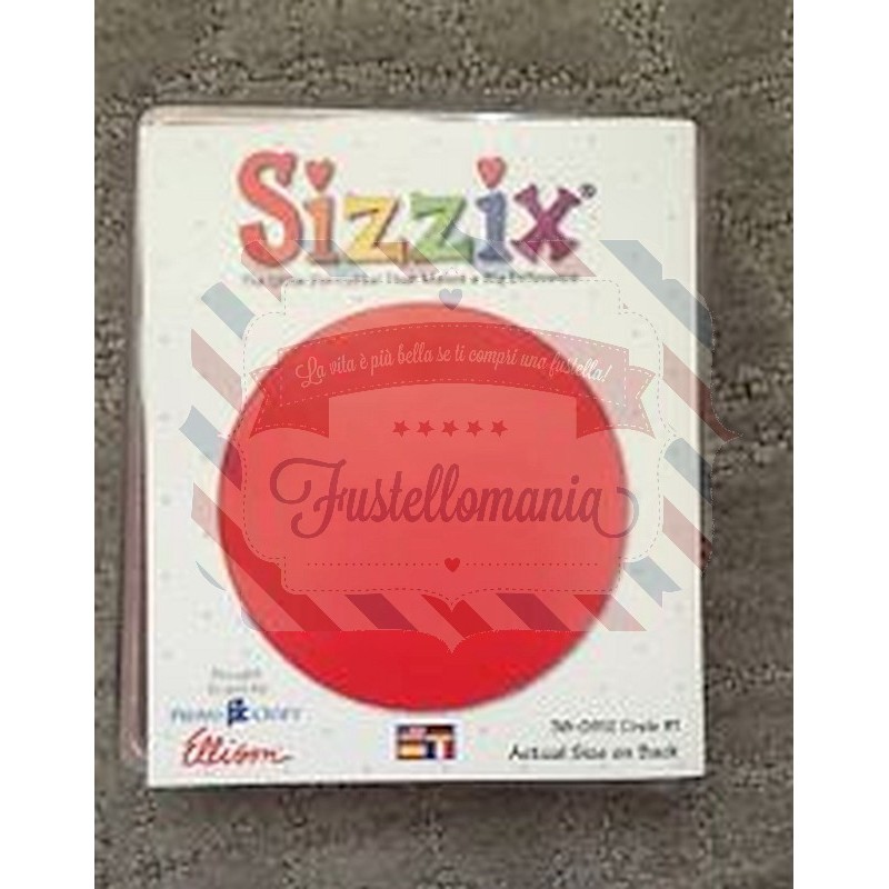 Fustella Sizzix cerchi Framelits 657551 - 8 stampe forme cerchio per Big  Shot