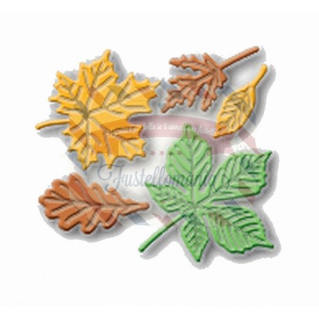Fustella metallica Set di foglie