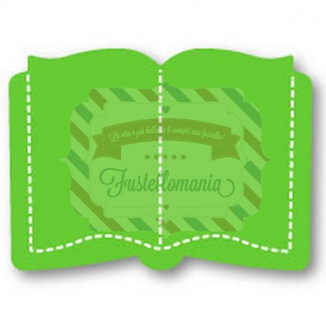 Fustella Sizzix Originals Green Open Book