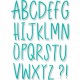 Fustella Sizzix Thinlits Alfabeto Delicate Letters