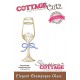 Fustella metallica Cottage Cutz Elegant Champagne Glass