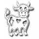 Fustella metallica Stitched Cow