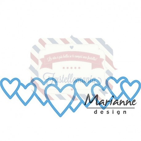 Fustella metallica Marianne Design Creatables Lots of Love