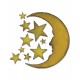 Fustella Sizzix Bigz Crescent Moon & Stars