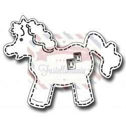 Fustella metallica Stitched Horse