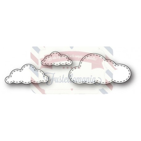 Fustella metallica Memory Box Stitched Cloud Trio