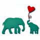 Fustella Sizzix Thinlits Baby Elephant