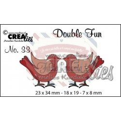 Fustella metallica Crealies Double Fun 33