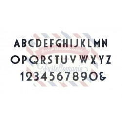 Fustella Sizzix Alphabet Deco by Tim Holtz