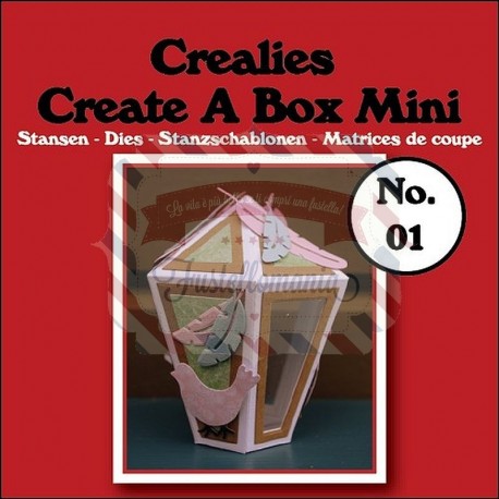 Fustella metallica Crealies Create a box Mini Lanterna 01