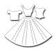 Fustella metallica Pleated Dress