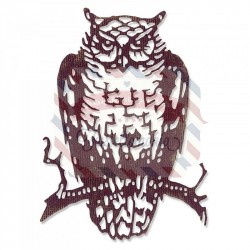 Fustella Sizzix Thinlits Ornate Owl
