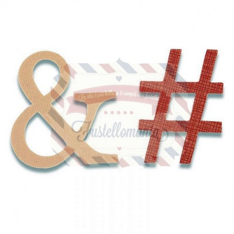 Fustella Sizzix Bigz Ampersand & Hashtag