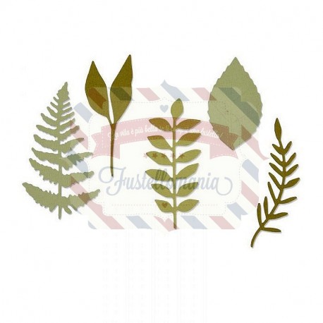Fustella Sizzix Thinlits Meadow Leaves by Sophie Guilar