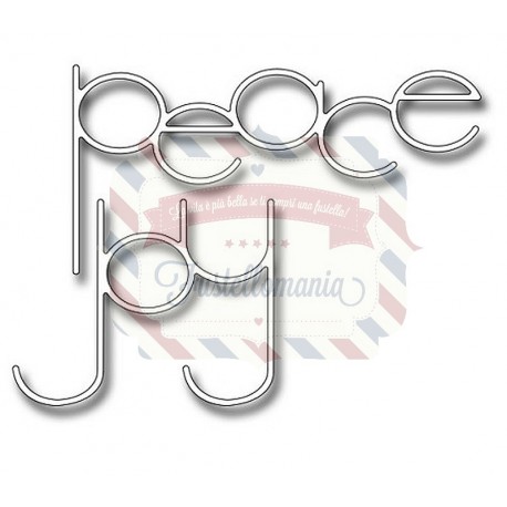 Fustella metallica Slender peace and joy